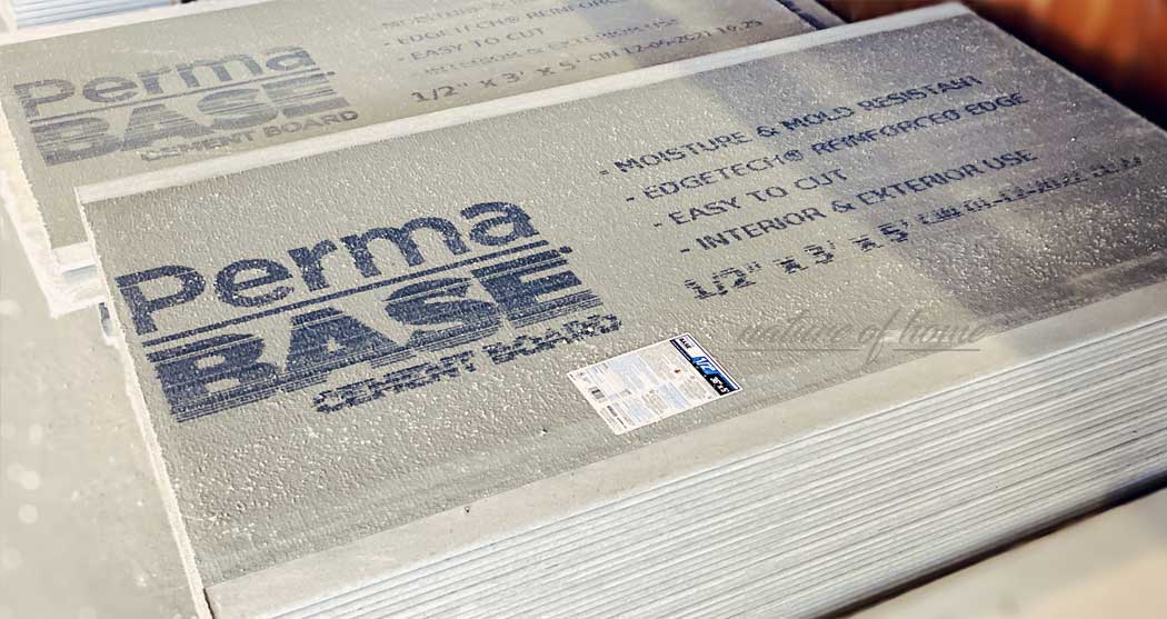 How to Install Cement Board on a Floor for Tile 5 permabase cement board waiting for installation.