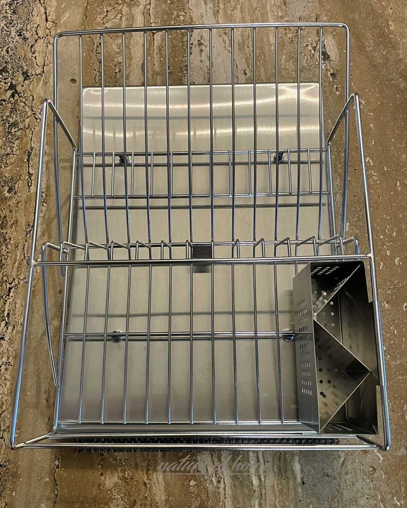Zojila Rohan Dish Drainer Rack ~ Review 4 rear view of rohan dish drainer by zojila