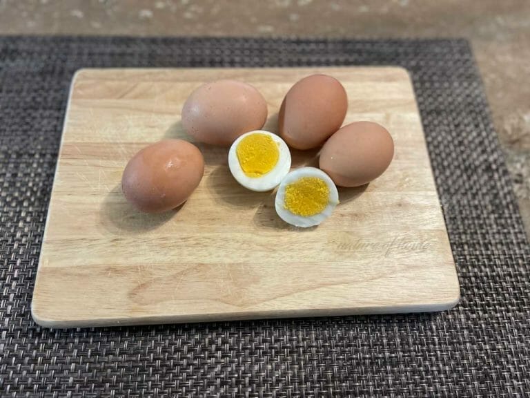 Instant Pot Hard Boiled Eggs (12 Easy Steps for Perfect Results) 6 Hard boiled eggs cooked with Instant Pot