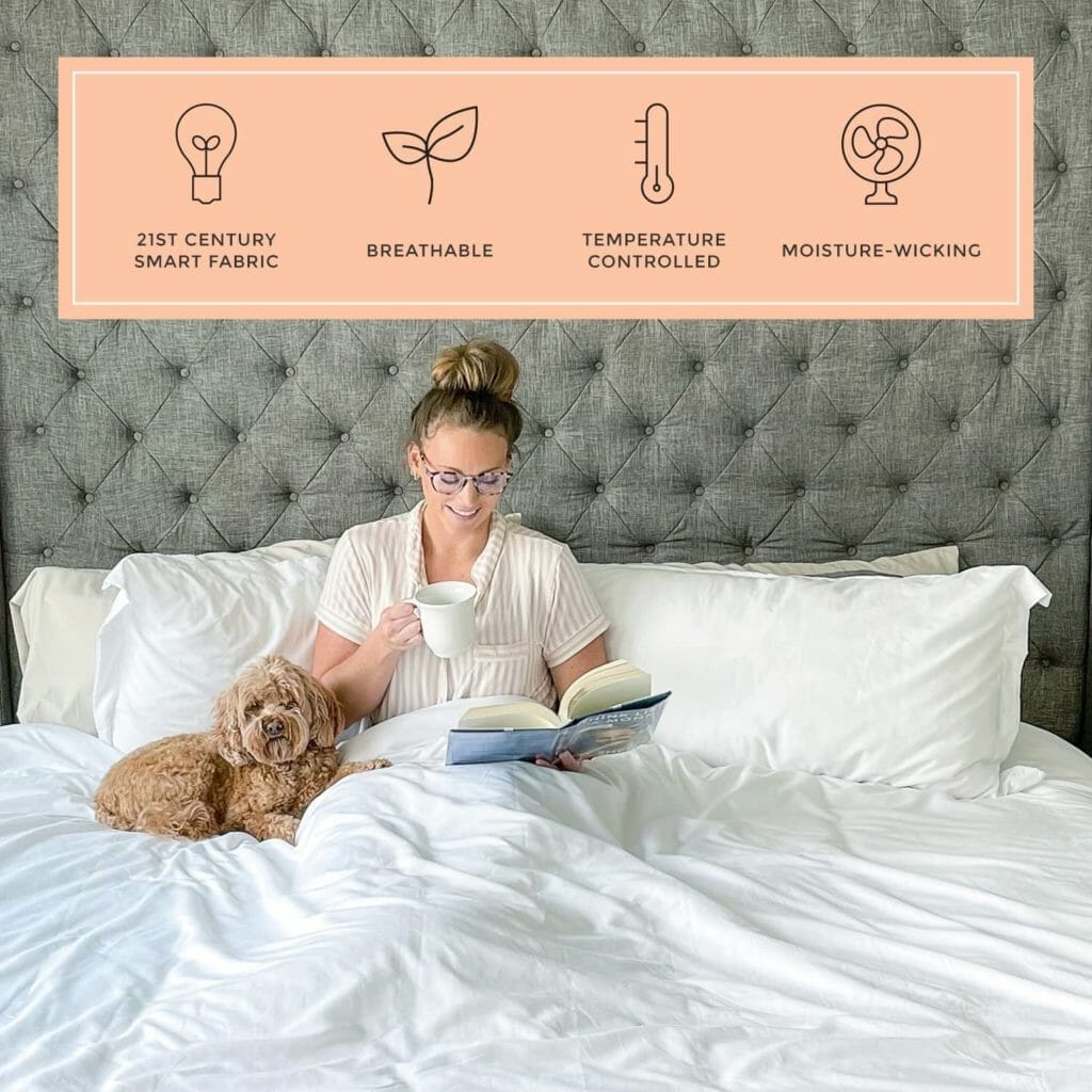 Gift Guide for Restless Sleepers: Sleep Better Than Ever 16 peach skin sheets 1500 thread count sheets