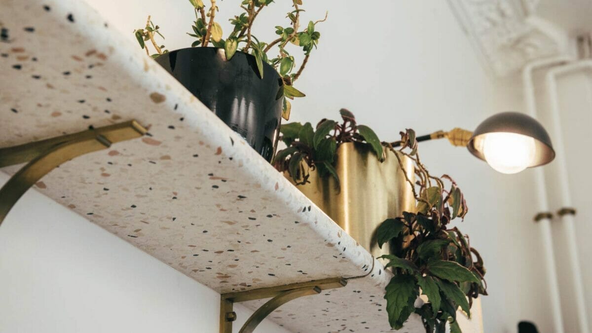23 Outdated Home Trends Millennials Hate, But Boomers Love 17 terrazzo shelf