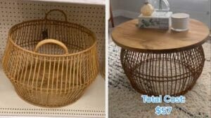 Woman Wows Internet with Budget-Friendly ($57) DIY Coffee Table – See How She Did It 1 diy coffee table