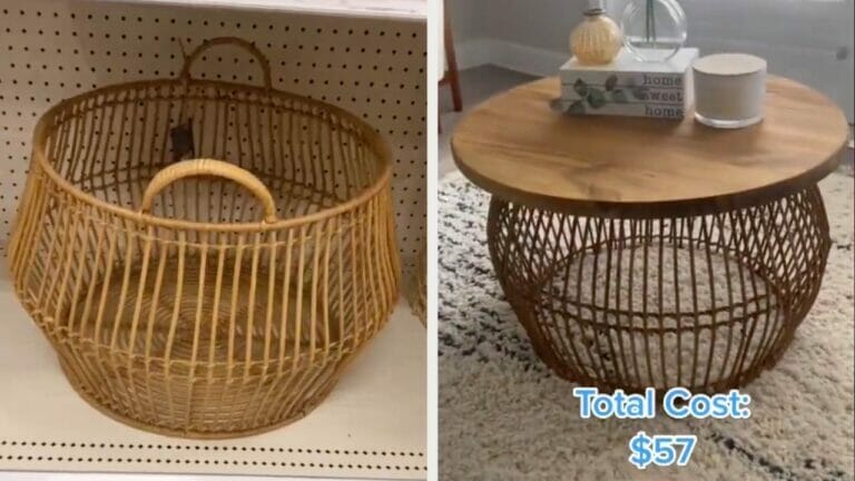 Woman Wows Internet with Budget-Friendly ($57) DIY Coffee Table – See How She Did It 4 diy coffee table