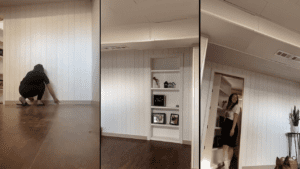 No Ordinary Shelves: Couple Creates DIY Secret Room Using a Bookshelf Door 1 diy secret bookshelf door building process
