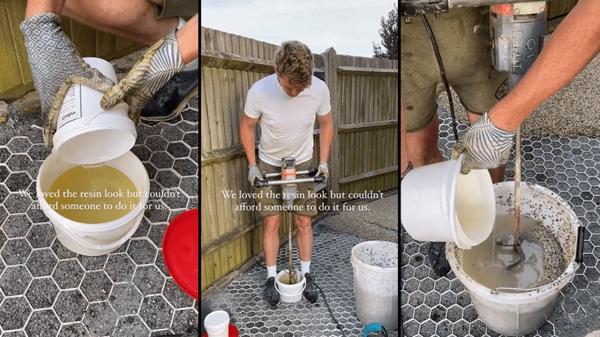 DIY Stone Resin Path: Rave or Rant? One Couple’s Project 2 DIY Stone Resin Path: Rave or Rant? One Couple’s Project - image 2