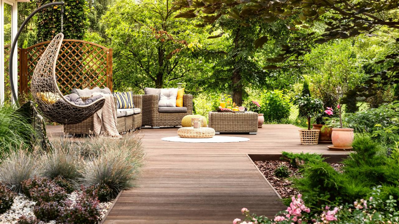 set of outdoor furniture