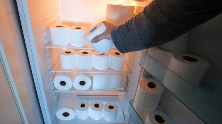 10 Items Not to Throw Away & Unexpected Ways to Repurpose - toilet paper fridge s1693155163