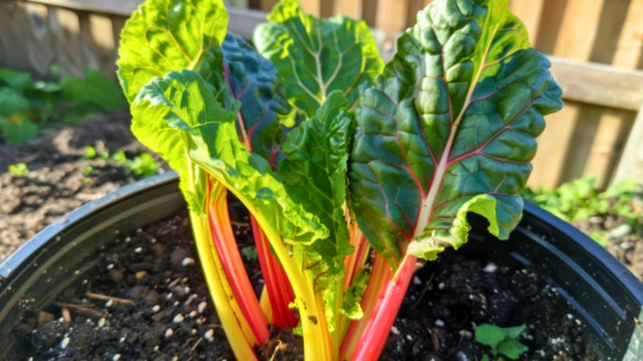 15 Delicious Foods You Can Grow in 5 Gallon Buckets - chard bucket