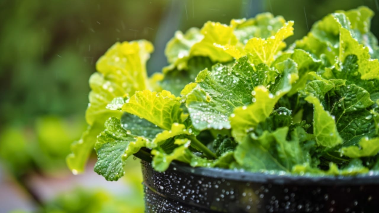 15 Delicious Foods You Can Grow in 5 Gallon Buckets - leaf mustard bucket