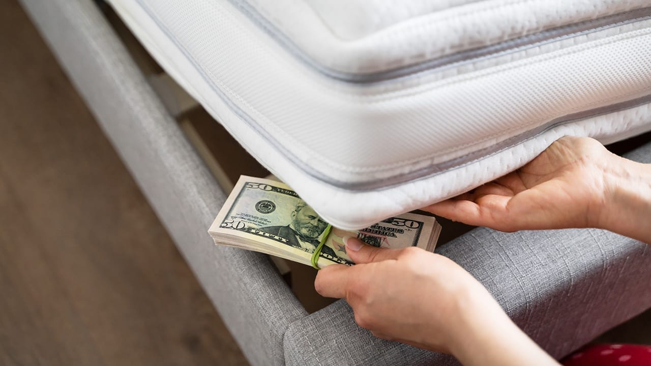 20 Spots Burglars Check First for Your Valuables 20 20 Spots Burglars Check First for Your Valuables - money under mattress ss1969865602
