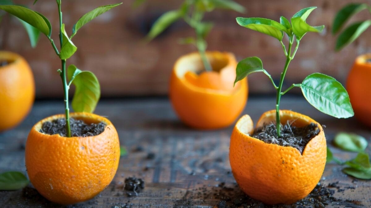 20 Uses for Orange Peels in the Garden: Why Gardeners Swear By Them 9 20 Uses for Orange Peels in the Garden: Why Gardeners Swear By Them - orange seed starter ss