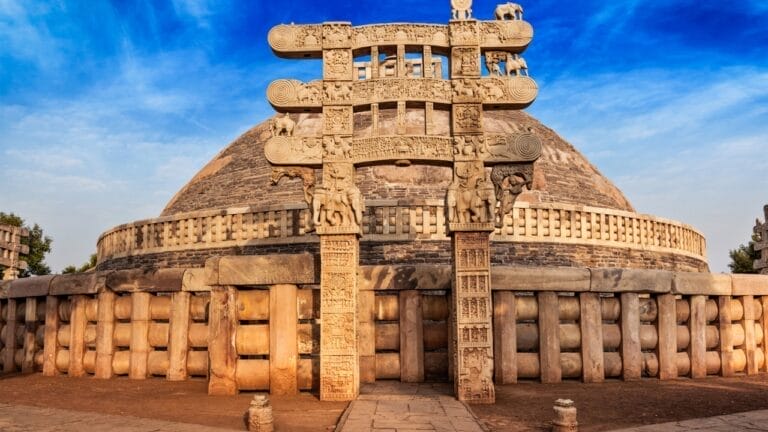 12 Oldest Structures in the World That Have Withstood the Test of Time 10 12 Oldest Structures in the World That Have Withstood the Test of Time - Great Stupa ancient Buddhist monument. Sanchi Madhya Pradesh India ss295945145