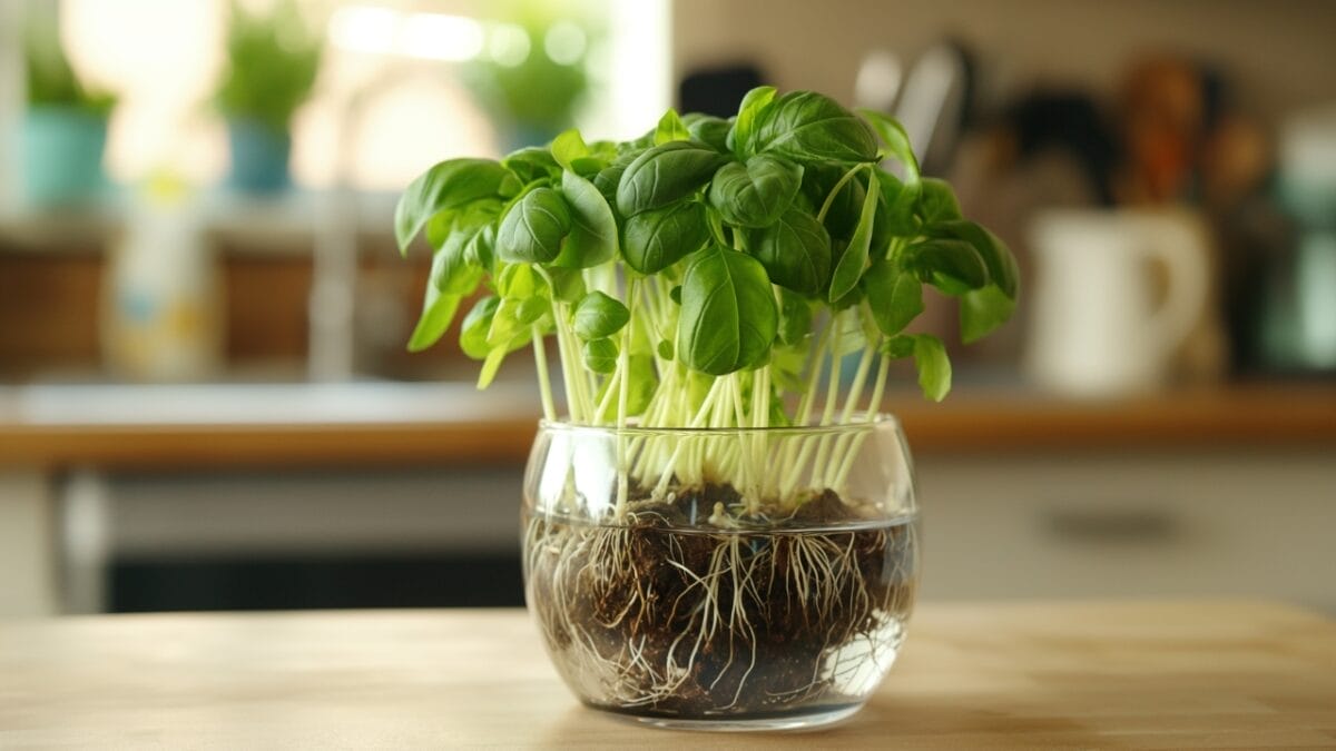 10 Herbs You Can Cultivate in Water Indoors — All Year Round 2 10 Herbs You Can Cultivate in Water Indoors — All Year Round - basil AI