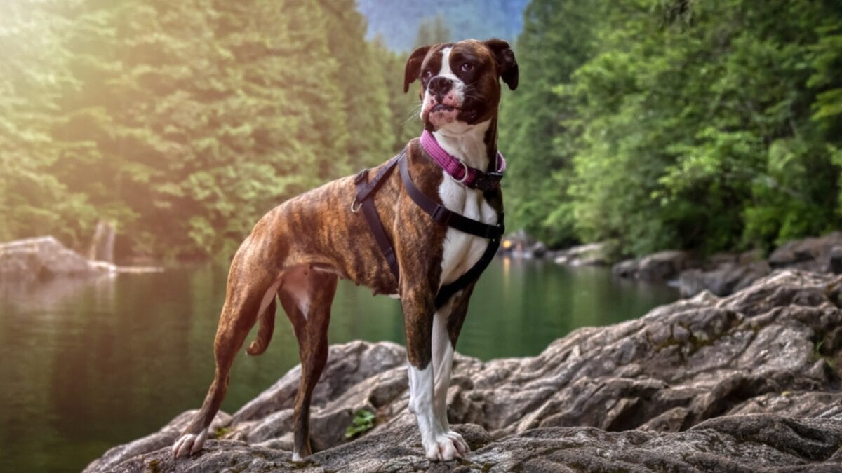 These Dog Breeds Have the Shortest Lifespans—One Breed Lives Just 5 Years - boxer dog in forest ss2007313472