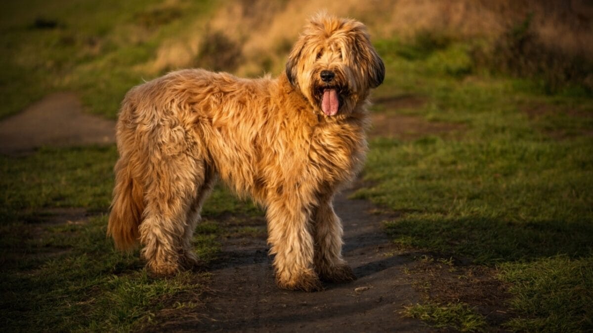 The French Army's Briard Dog: 10 Reasons to Love This Shaggy Herding Companion 3 The French Army's Briard Dog: 10 Reasons to Love This Shaggy Herding Companion - briard dog standing side tongue ss2068133264