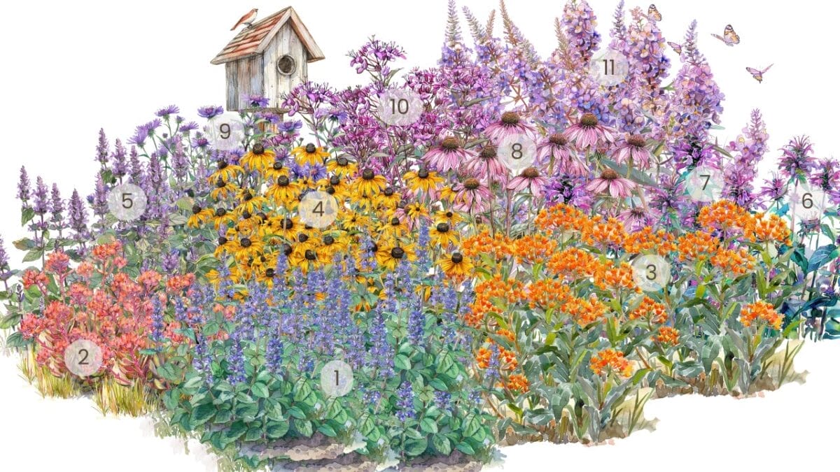 How to Create a No-Fuss Bird & Butterfly Garden 8 How to Create a No-Fuss Bird & Butterfly Garden - butterfly bird garden plan