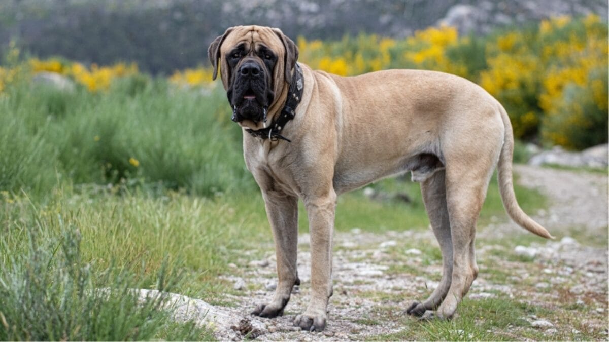 23 Dog Breeds That Could Be Lifesavers in a Zombie Apocalypse - english mastiff portrait ss2332277195