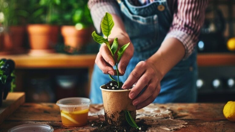 Growing Lemons in a Cup Step-by-Step 10 Growing Lemons in a Cup Step-by-Step - planting lemon tree