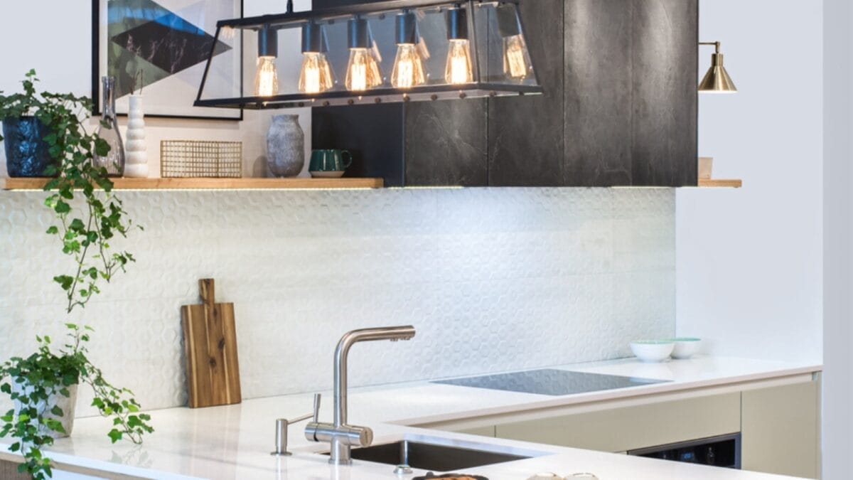 Refresh Your Kitchen in a Weekend with These 18 Simple DIY Ideas - sink lighting ss743342698