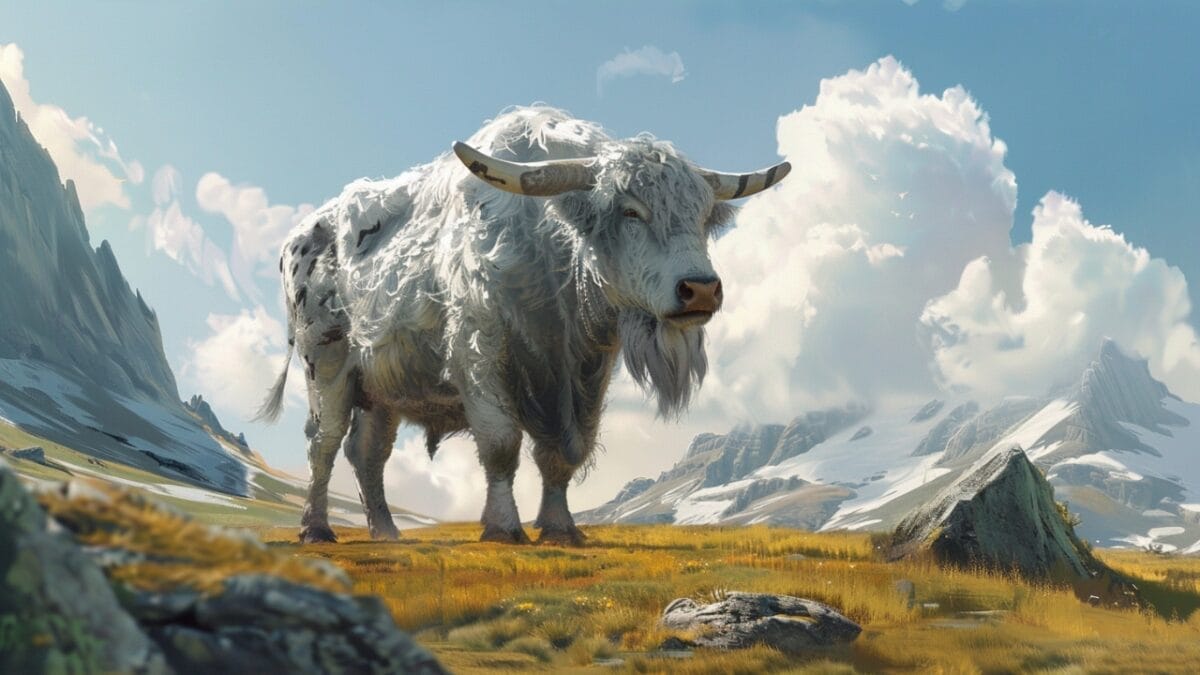 25 Legendary Animals of Norse Mythology - Audumla Cow
