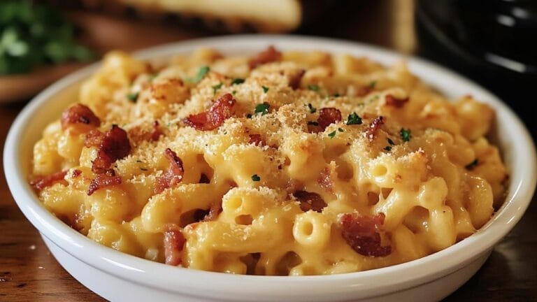 A Rich, Creamy Slow Cooker Bacon Macaroni & Cheese Recipe That’ll Make You Forget About Boxed Mac - Bacon Macaroni and Cheese