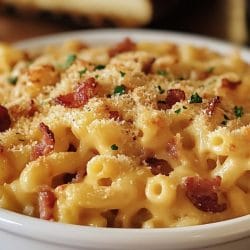 A Rich, Creamy Slow Cooker Bacon Macaroni & Cheese Recipe That’ll Make You Forget About Boxed Mac 4 A Rich, Creamy Slow Cooker Bacon Macaroni & Cheese Recipe That’ll Make You Forget About Boxed Mac - Bacon Macaroni and Cheese