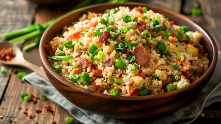 Reinventing Rice with a Healthy Keto-Approved Bacon Cauliflower Fried Rice Recipe 2 Reinventing Rice with a Healthy Keto-Approved Bacon Cauliflower Fried Rice Recipe - Bacon Cauliflower Fried Rice Ai