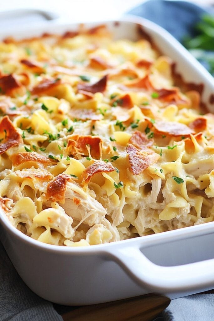 All-Natural Chicken Noodle Casserole: No Canned Soup Required 2 All-Natural Chicken Noodle Casserole: No Canned Soup Required - Chicken Noodle Casserole pin