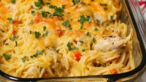 Homemade Chicken Spaghetti Bake Without Canned Soup 1 Homemade Chicken Spaghetti Bake Without Canned Soup - Chicken Spaghetti Bake