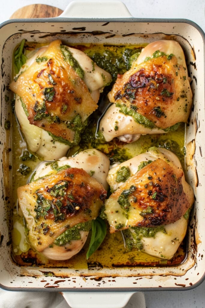 Mozzarella-Stuffed Chicken Breast with Pesto: A Gourmet Treat You Can Whip Up in Minutes 2 Mozzarella-Stuffed Chicken Breast with Pesto: A Gourmet Treat You Can Whip Up in Minutes - Chicken Mozzarella Bake Ai3
