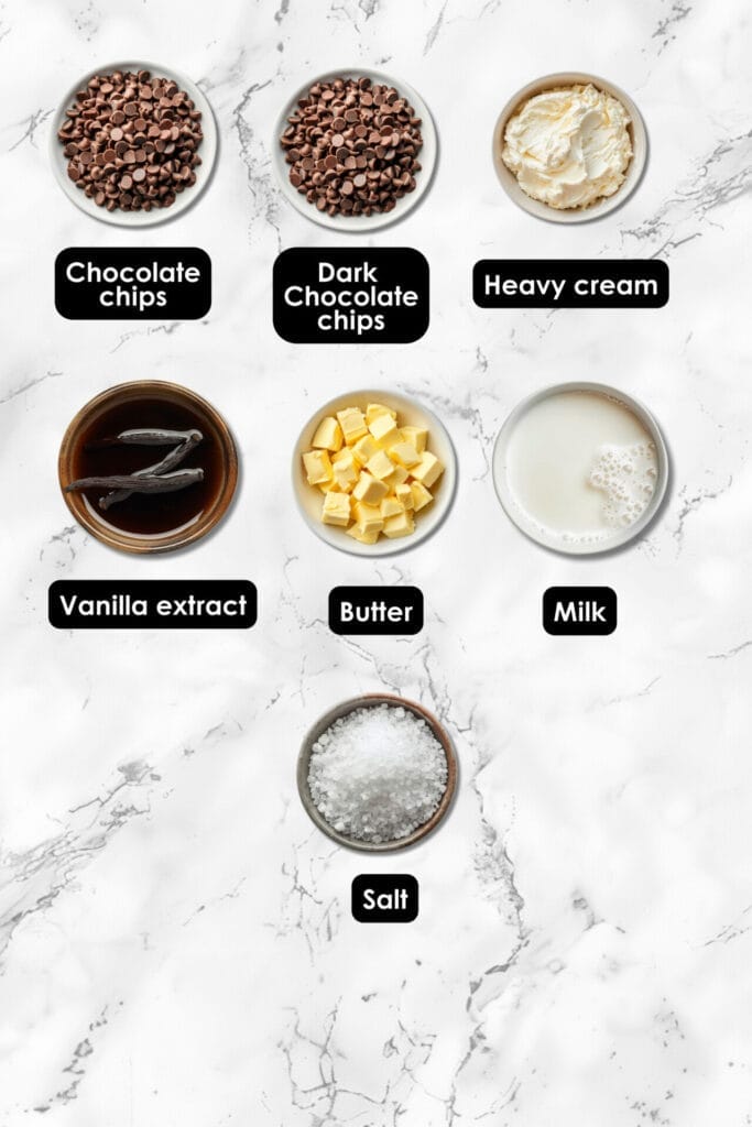 How to Create the Ultimate Chocolate Fondue Experience at Home Using a Slow Cooker 3 How to Create the Ultimate Chocolate Fondue Experience at Home Using a Slow Cooker - Chocolate Fondue ingredients