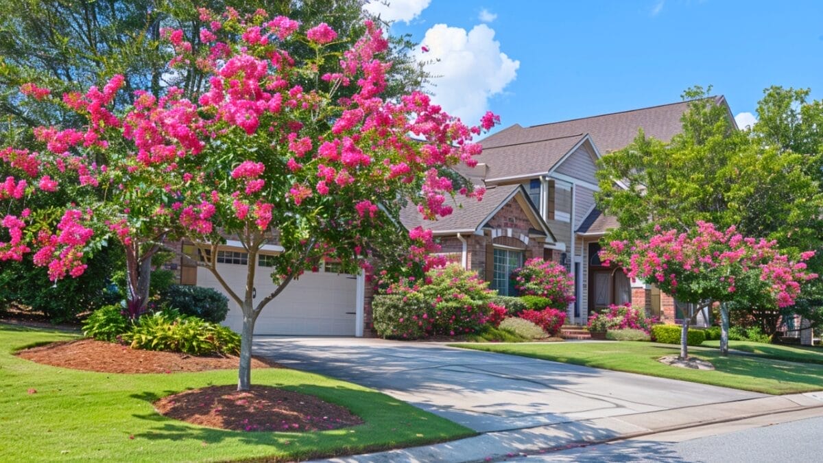 10 Plants & Trees That Can Boost Your Home's Value 8 10 Plants & Trees That Can Boost Your Home's Value - Crape Myrtle tree in front yard home