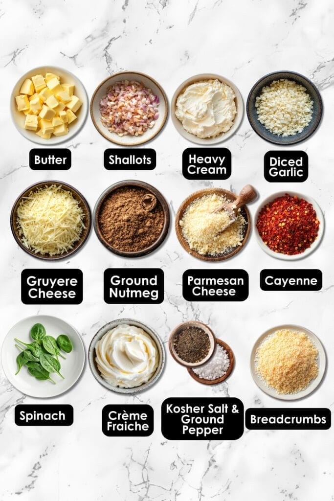 Creamy Spinach Casserole Crowned as a New Potluck Favorite 3 Creamy Spinach Casserole Crowned as a New Potluck Favorite - Creamy Spinach Casserole ingredients