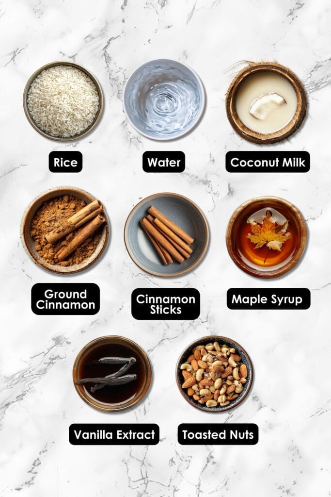 Slow Cooker Cracks Code for Creamy Vegan Rice Pudding - Creamy Vegan Rice Pudding ingredients
