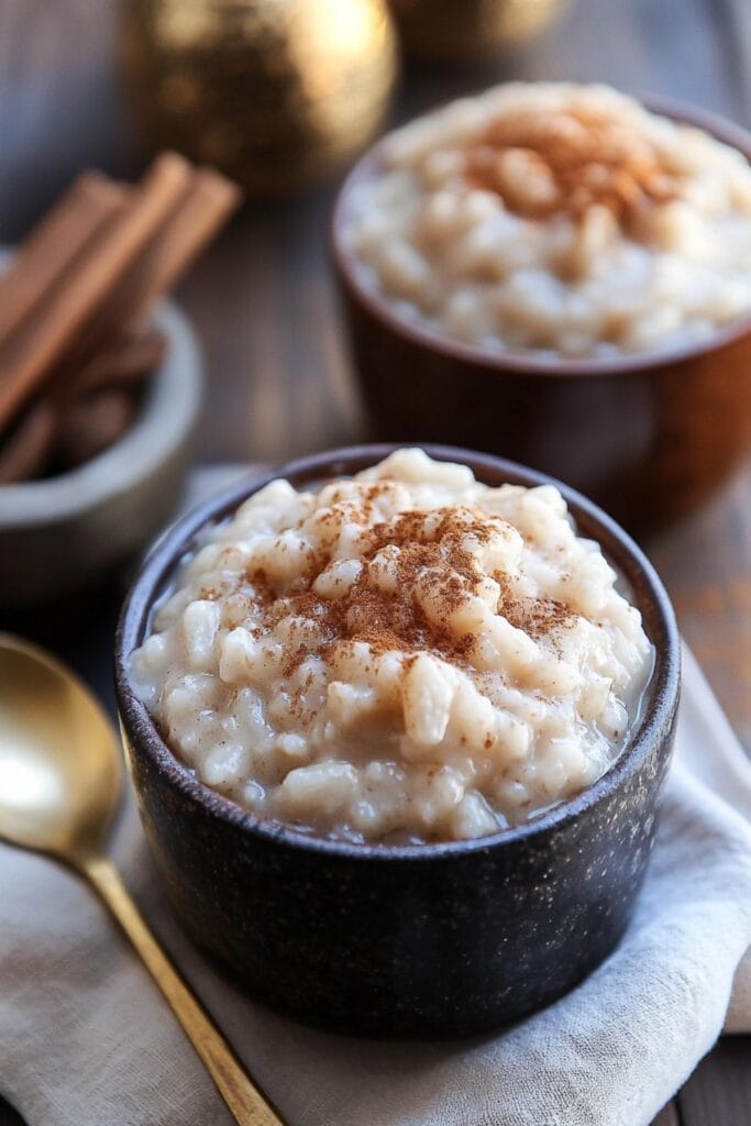 Slow Cooker Cracks Code for Creamy Vegan Rice Pudding - Creamy Vegan Rice Pudding pin