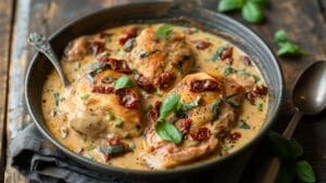 This Creamy Chicken & Sun-Dried Tomatoes Recipe Is About to Be Your New Favorite Weeknight Dish 1 This Creamy Chicken & Sun-Dried Tomatoes Recipe Is About to Be Your New Favorite Weeknight Dish - Creamy Chicken Ai3
