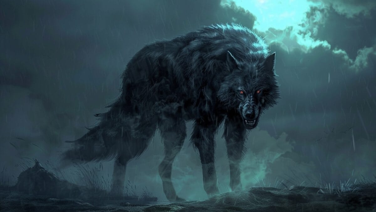 25 Legendary Animals of Norse Mythology - Fenrir The Monstrous Wolf Ai