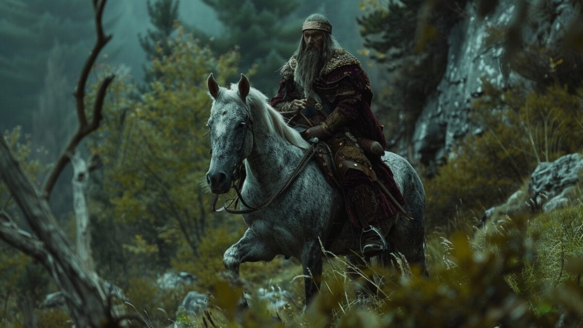 25 Legendary Animals of Norse Mythology - Grani Steed Ai