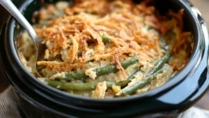Reinventing the Thanksgiving Classic Slow Cooker Green Bean Casserole 1 Reinventing the Thanksgiving Classic Slow Cooker Green Bean Casserole - Green Bean Casserole