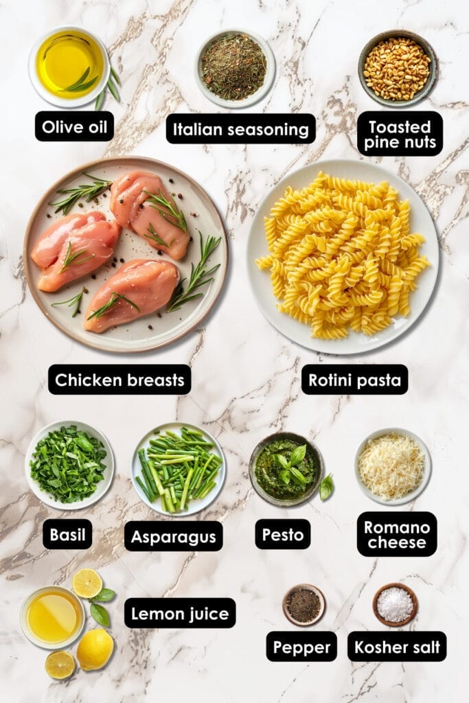 Fire Up the Grill for Grilled Chicken & Asparagus Pesto Pasta 3 Fire Up the Grill for Grilled Chicken & Asparagus Pesto Pasta - Grilled Chicken and Asparagus Pesto Pasta Ingredients