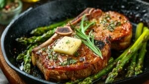 A Fresh Take on Keto Dining: Pork Chops & Asparagus Delight 1 A Fresh Take on Keto Dining: Pork Chops & Asparagus Delight - Keto Pork Chop and Asparagus Delight Ai1
