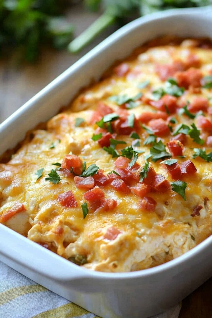 Classic King Ranch Chicken Casserole Recipe with Tex-Mex Flair 2 Classic King Ranch Chicken Casserole Recipe with Tex-Mex Flair - King Ranch Chicken Casserole pin