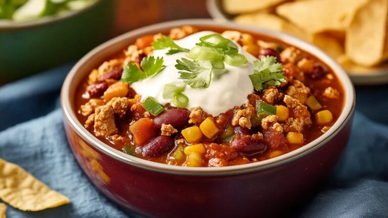 Laura's Quick Slow Cooker Turkey Chili Recipe Is Rich, Delicious & Hearty - Lauras Quick Slow Cooker Turkey Chili