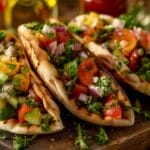 Creamy Chickpea Salad for a Quick Lunch 2 Creamy Chickpea Salad for a Quick Lunch - Mediterranean Chopped Salad Pitas
