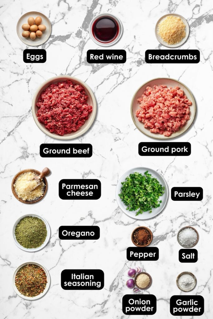 Enjoy Olive Garden Meatballs at Home: Copycat Recipe 3 Enjoy Olive Garden Meatballs at Home: Copycat Recipe - Olive garden meatball ingredients