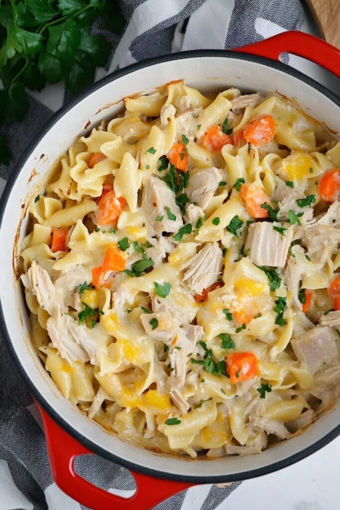From Holiday Leftovers to Everyday Dinner: Turkey Noodle Casserole 2 From Holiday Leftovers to Everyday Dinner: Turkey Noodle Casserole - One Pot Turkey Noodle Casserole pin