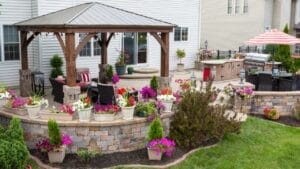 15 Budget-Friendly Ways to Makeover Your Backyard 1 15 Budget-Friendly Ways to Makeover Your Backyard - Patio With Flower ss1141351856