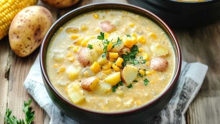 Cozy Up with This Creamy Slow Cooker Potato & Corn Chowder - Potato and Corn Chowder