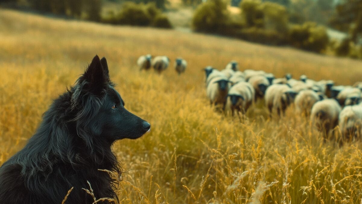 The Unsung Heroes Behind India's Elite Security Force 3 The Unsung Heroes Behind India's Elite Security Force - Realistic shot Belgian Sheepdogs herding sheeps mj