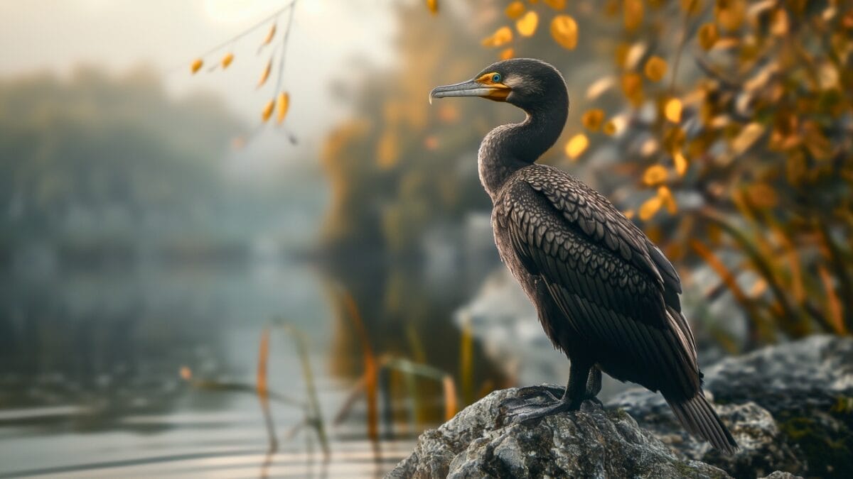 10 Feathered Messengers of the Bible - Realistic shot Cormorant mj